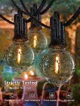 25ft G40 LED Patio String Lights with Bulbs