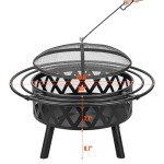 EcoNook 36" Wood Burning Outdoor Fire Pit