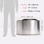 Solo Stove Yukon 2.0 Smokeless Fire Pit 27-Inch