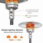 Treillage Tale Portable Patio Heater with Wheels