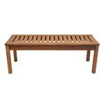 Achla Designs 4ft Backless Natural Finish Bench