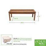 Achla Designs 4ft Backless Natural Finish Bench