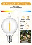 25ft G40 LED Patio String Lights with Bulbs