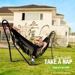 Portable Steel Hammock Stand for 2 People