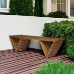 Esme Teak Finish Acacia Wood Outdoor Bench