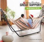 Portable Steel Hammock Stand for 2 People