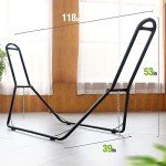 Portable Steel Hammock Stand for 2 People