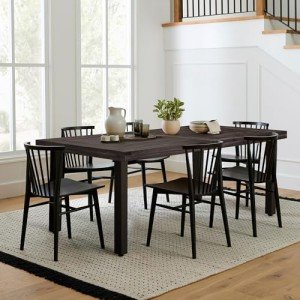 Flamaker Large Rectangular Dining Table for 6