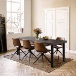 Flamaker Large Rectangular Dining Table for 6