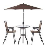 4-Piece Outdoor Patio Dining Set with Umbrella