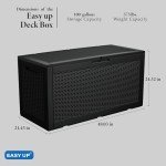 Tarkari 100 Gallon Waterproof Resin Deck Box