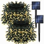 Warm White 400LED Solar String Lights - 2 Pack