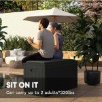 Patiowell 100 Gallon Waterproof Outdoor Storage Box