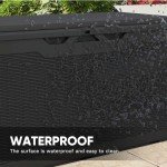 Patiowell 100 Gallon Waterproof Outdoor Storage Box