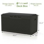 Patiowell 100 Gallon Waterproof Outdoor Storage Box