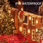 Warm White 400LED Solar String Lights - 2 Pack