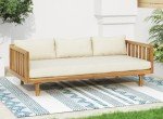 Merax Outdoor 3-Seater Patio Daybed with Cushions