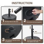Heavy Duty 20" Fillable Umbrella Base Stand
