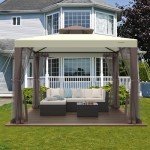 10'x10' Patio Gazebo Tent with Mosquito Netting