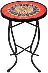 Elevon 14 Inch Round Ceramic Accent Table