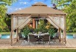 ABCCANOPY 10x12 Patio Gazebo with Mosquito Netting