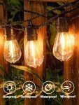 50FT LED Outdoor String Lights with Edison Bulbs