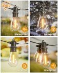 60FT LED Outdoor String Lights with Edison Bulbs