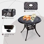 Tangkula 36-Inch Round Patio Dining Table
