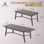 9-Piece Outdoor Dining Set with Extendable Table