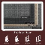 Mibao Non-Slip Outdoor Welcome Mat - Grey