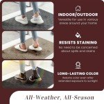 Mibao Non-Slip Outdoor Welcome Mat - Grey