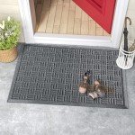 Mibao Non-Slip Outdoor Welcome Mat - Grey