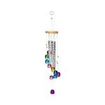 Colorful Outdoor Wind Chimes with Bells and Tubes
