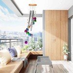 Colorful Outdoor Wind Chimes with Bells and Tubes