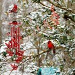 Cardinal Wind Chimes for Outdoor Garden Decor