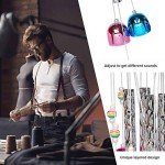 Colorful Outdoor Wind Chimes with Bells and Tubes