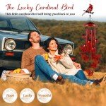 Cardinal Wind Chimes for Outdoor Garden Decor