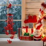 Cardinal Wind Chimes for Outdoor Garden Decor