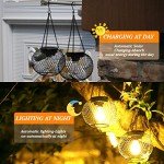 2-Pack Waterproof Solar Lanterns for Outdoor Decor