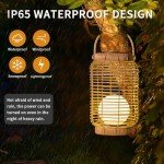 Large Waterproof Solar Lantern for Outdoor Spaces