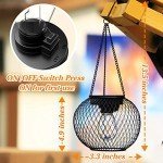 2-Pack Waterproof Solar Lanterns for Outdoor Decor