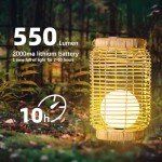 Large Waterproof Solar Lantern for Outdoor Spaces
