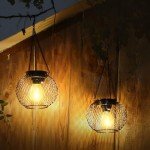 2-Pack Waterproof Solar Lanterns for Outdoor Decor