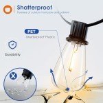 Addlon 100FT Waterproof LED Patio String Lights