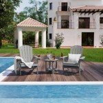 Grey Plastic Weather Resistant Adirondack Chair