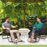 MoNiBloom Outdoor Folding Zero Gravity Lounge Chairs