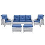 Belord 3-Seater Outdoor Wicker Sofa Set