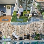 3-Piece Wicker Patio Furniture Set for Outdoors