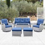 Belord 3-Seater Outdoor Wicker Sofa Set