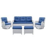 Belord 3-Seater Outdoor Wicker Sofa Set